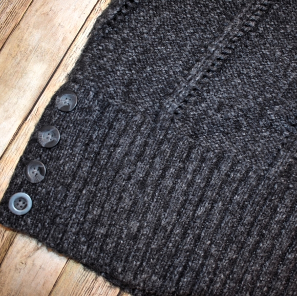 BCBGMAXAZRIA Gray Chunky Sweater Dress Tunic S - Picture 3 of 7